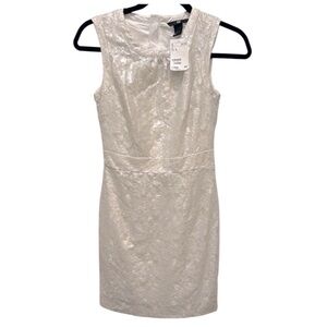 H&M Cream Lace Mini Sleeveless Dress. Women’s size 2